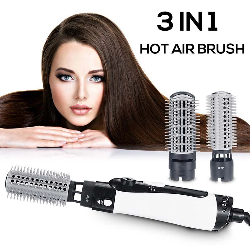 Brosse à air chaud et sèche-cheveux professionnelle, ionique négatif, volumateur en céramique, styler, léger, One Step, coup, outil de coiffage