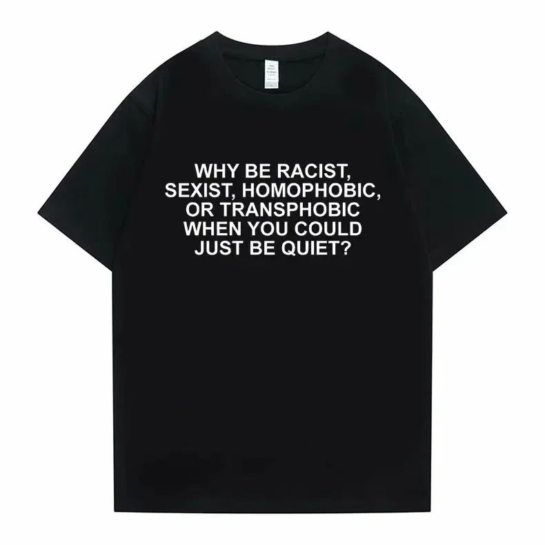 Pourquoi être raciste Frank T-shirt homme blond Hip Hop tendance T-shirt océan Hip-Hop T-shirt hommes femmes décontracté coton à manches courtes
