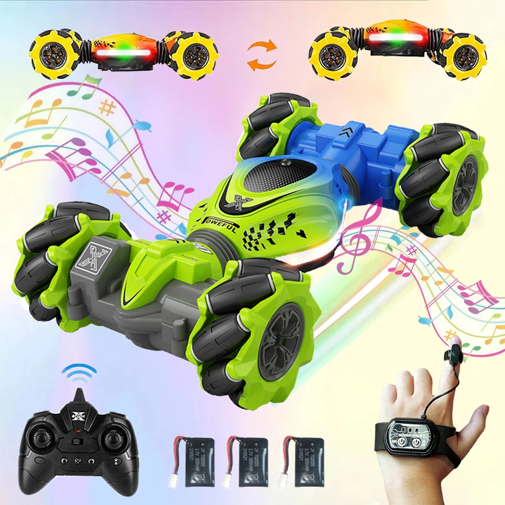 4WD RC voiture jouet 2.4G Radio télécommande voitures RC montre geste capteur Rotation torsion cascadeur dérive véhicule jouet pour enfants enfants