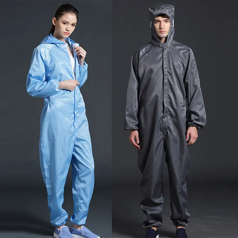 Combinaison une pièce, vêtements propres, capuche, vêtements de salle blanche, aliments propres, peinture anti-poussière, vêtements de travail, salopette de protection unisexe