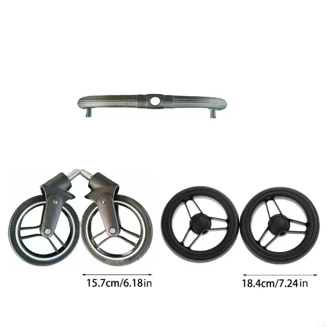 Accessoires de poussette pour bébé, roues de remplacement, accoudoir avant pour Yoya en caoutchouc et métal – Image 6