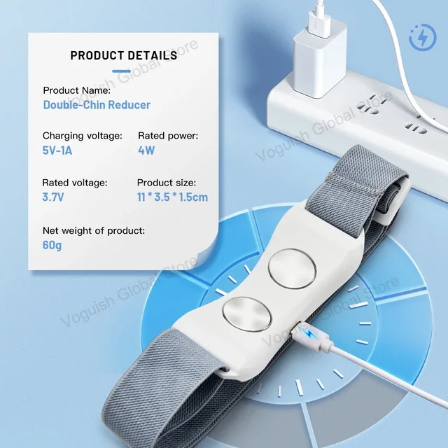 Ohio eur facial à double vibration pour le ruisseau, appareil de beauté, lifting du visage, ceinture de mise en forme, V-Line Up, Ems Facial Lifter – Image 4