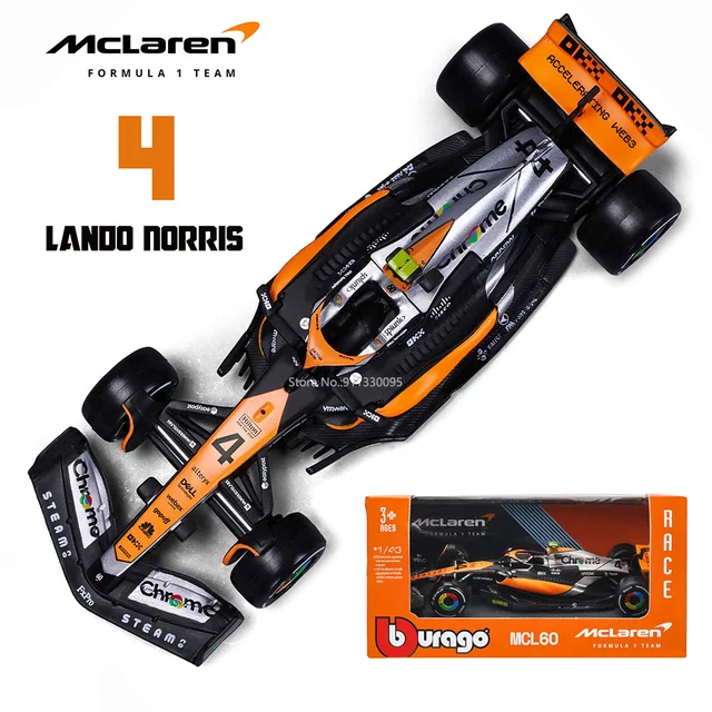 Bburago 1:43 F1 taureau rouge Ferrari Mercedes Benz Aston Martin McLaren Alfa Romeo alliage voiture de luxe moulé sous pression modèle de voiture jouet série – Image 4