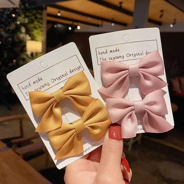 Pinces à Cheveux Mignonnes pour Fille, Barrettes avec Nministériels d Papillon, Accessoires Faits à la Main, 1 Paire – Image 4