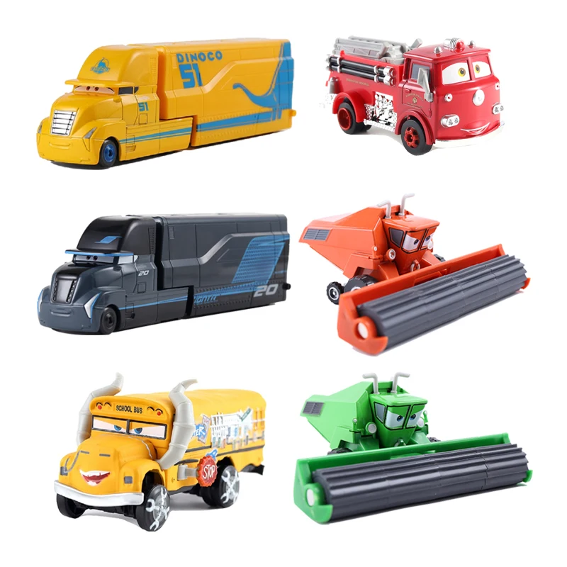 Disney Cars Pixar Cars Mack oncle & No.84 Icar moulé sous pression jouet en vrac 1:55 tout nouveau Disney Cars 3 enfants anniversaire cadeau de noël jouets