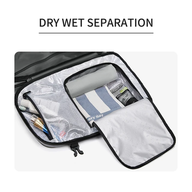 Sac à dos de voyage à compression sous vide pour hommes, sac à dos pour ordinateur portable 17 pouces, sac à dos scolaire de grande capacité, sac à dos de randonnée étendu SR – Image 4