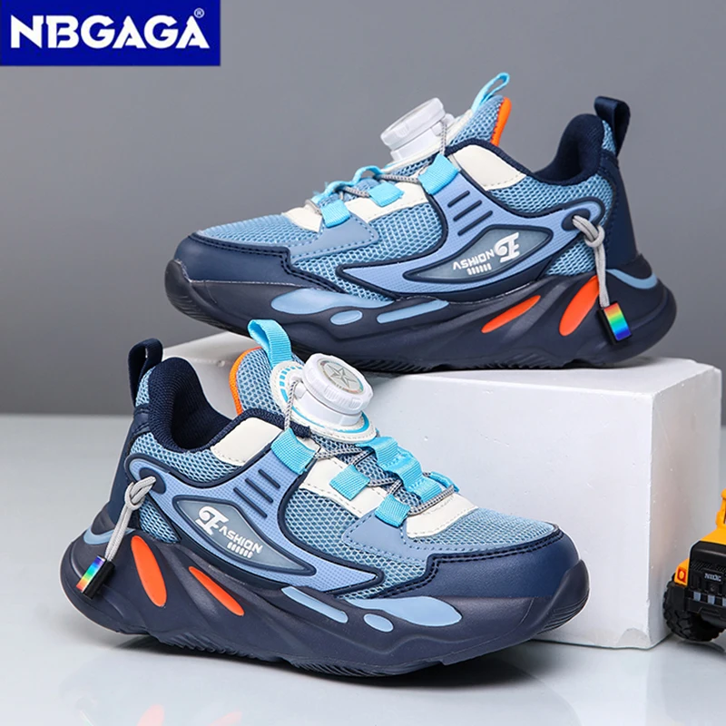 Baskets Antidérapantes Respirantes pour Enfant Garçon, Chaussures de Course Légères et Décontractées avec Design à Comcussion, Nouvelle Collection