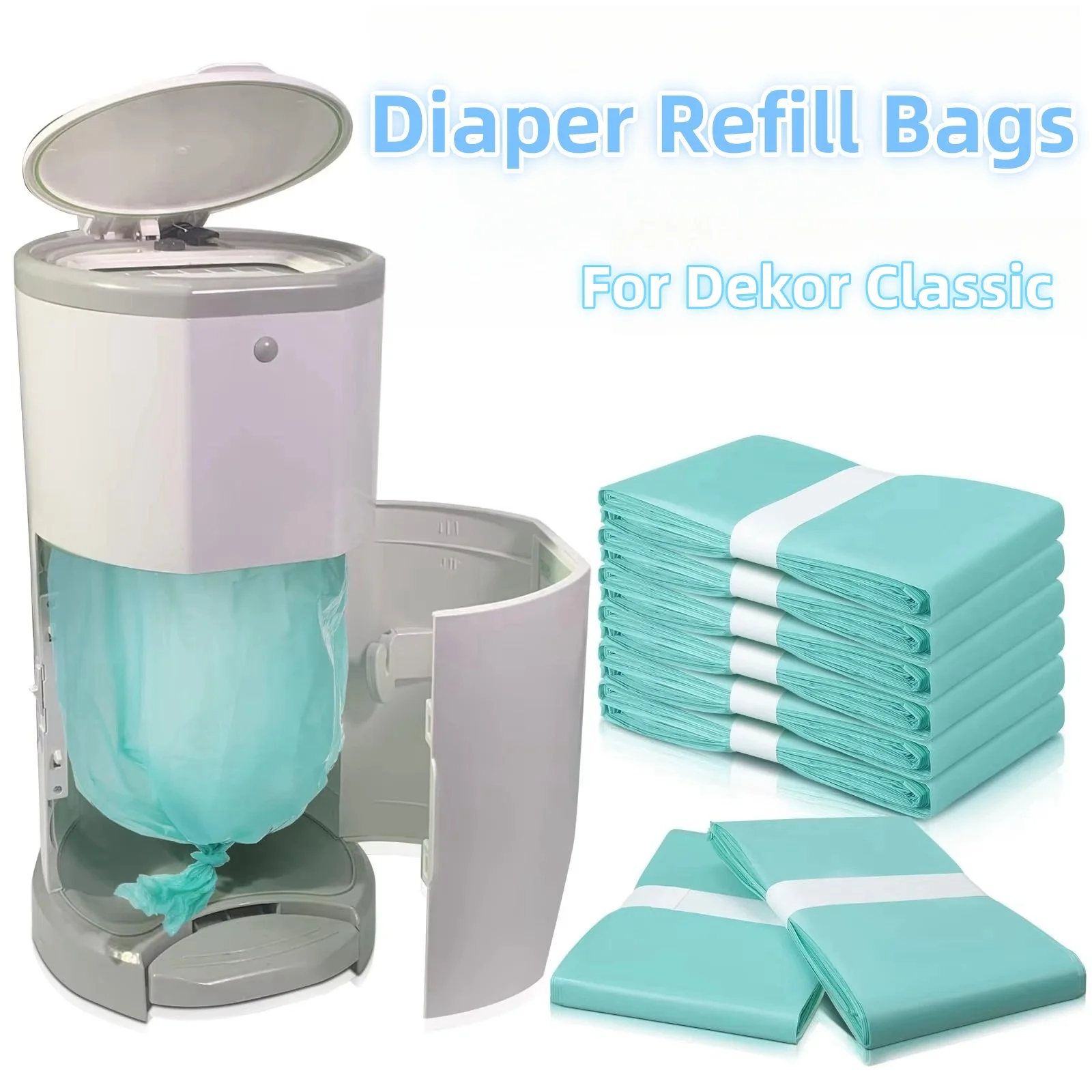 Sacs à ordures pour couches, sacs à ordures pour poubelles 16L, doublures de rechange E27