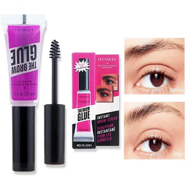 Cire coiffante transparente naturelle pour sourcils, maquillage durable pour sourcils sauvages, pommade à séchage rapide, Gel de réglage, savon imperméable