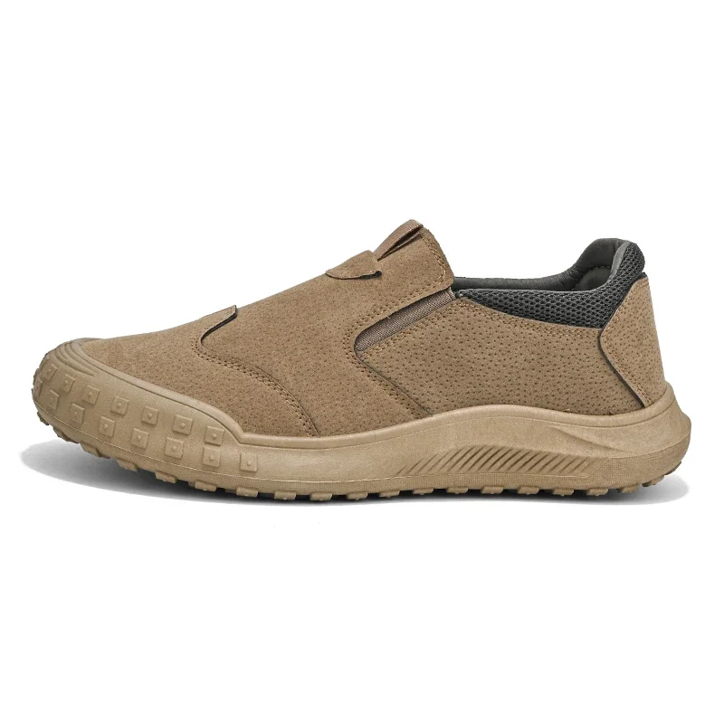 2025 hommes Slip Resistatnt travail Sneaker mocassins décontractés en cuir Slip-on chaussures de marche pour hommes chaussures blanc cassé chaussures hommes