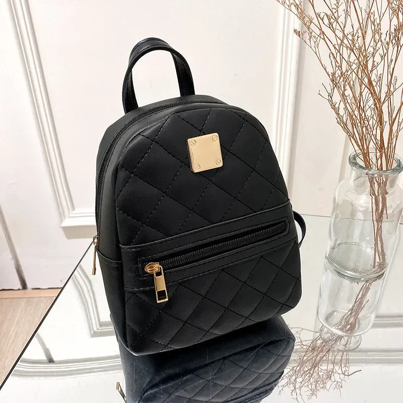 Mini sac à dos en cuir PU pour femmes, sac à bandoulière multifonction, pack de poudres de téléphone pour dames, sacs de messager lancés par la marque, mignon