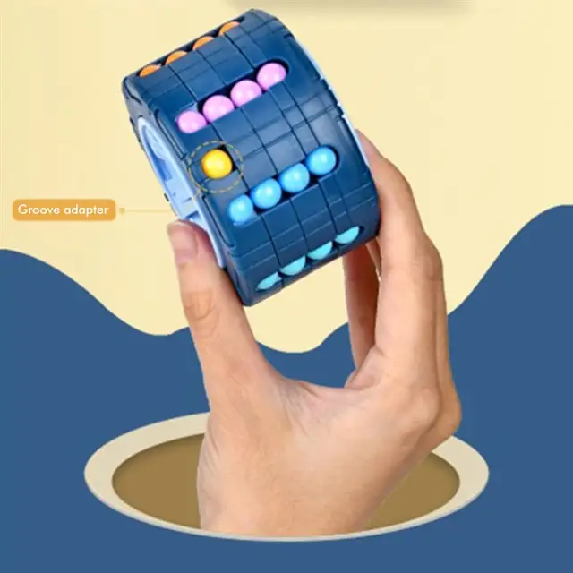 Cube 3D à Intervalles Magiques pour Enfant, pouvez-vous roscope, Glissière Rotative, Puzzle, Jeux de Charleroi, Souligné, Cadeau pour Nourrisson, Montessori – Image 2