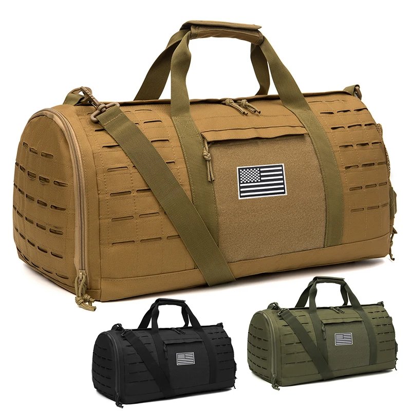 QT & QY 40L sac de Sport sac de voyage tactique sac polochon pour hommes survie Fitness sac polochon sac d'entraînement basket-ball week-end sac