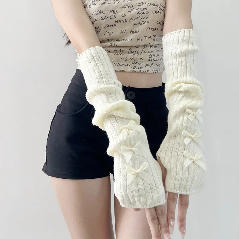 Girly Japanese Ribbon Arm Sleeve, Gatineau ennial Hottie Ogo Pys Sleeve, Pure Lust, Wind Leaky Finger IsotSleeve