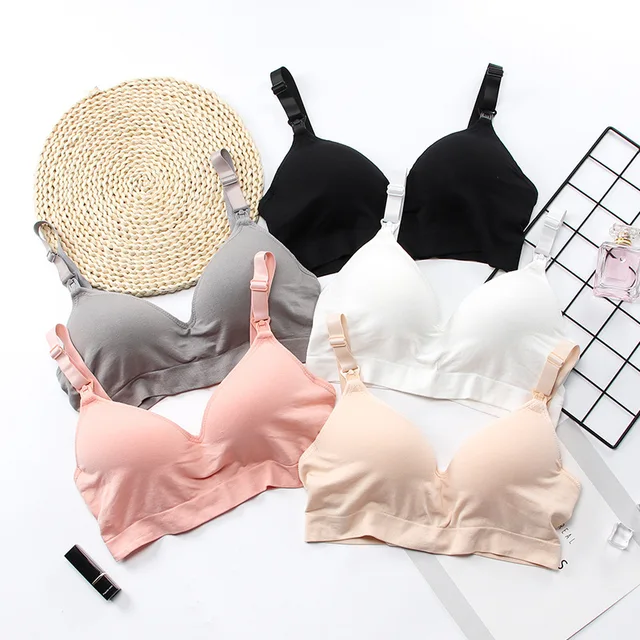 3Pcs 2025 nouveau soutien-gorge d'allaitement de maternité allaitement mère enceinte maman soutien-gorge à poitrine ouverte sans fil sous-vêtements de sommeil Bralette d'allaitement – Image 6