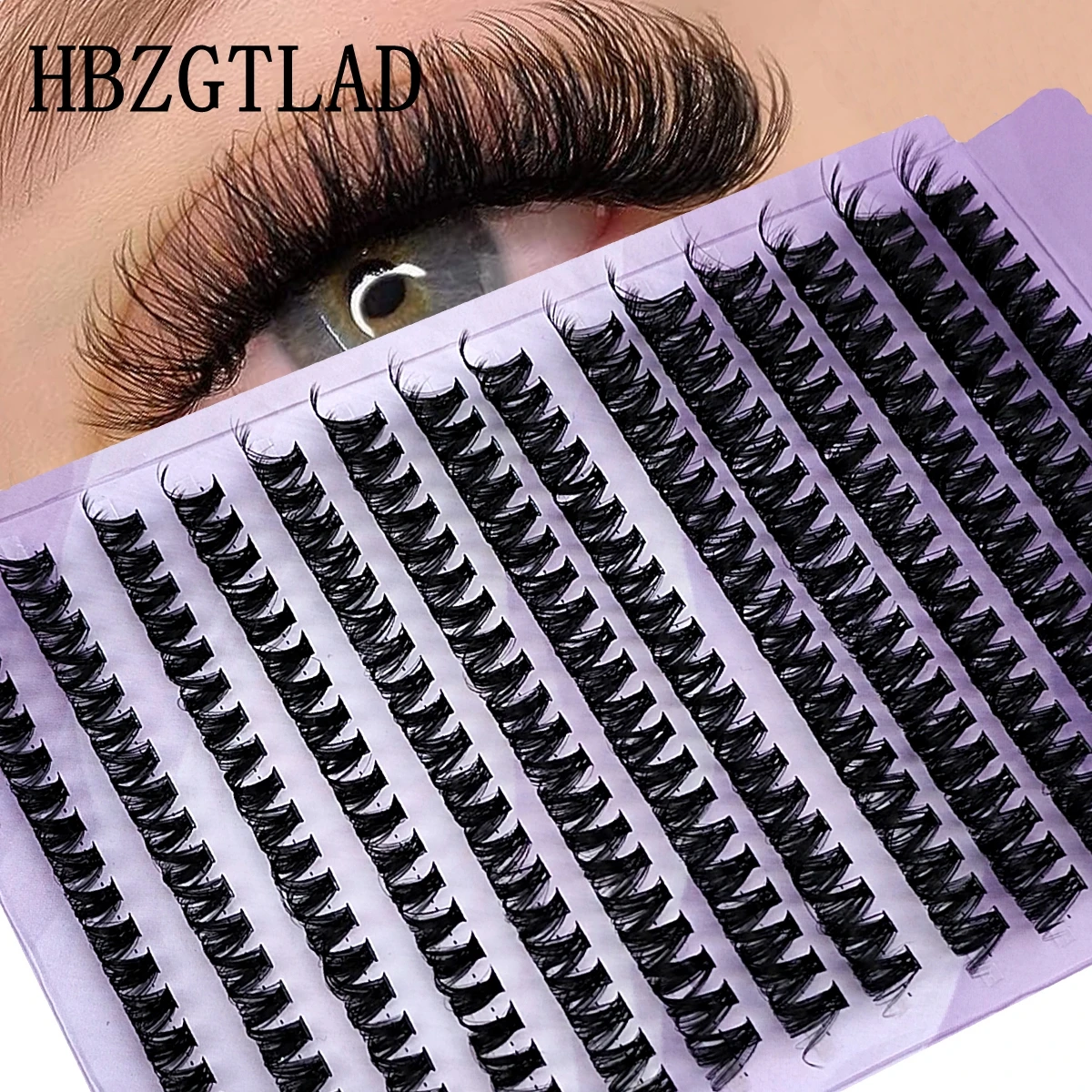 Extension de cils fins en vison, cils noirs individuels, volume russe 3D, grappe de cils, maquillage, 280 faisceaux, 60D, 80D, 0.05mm
