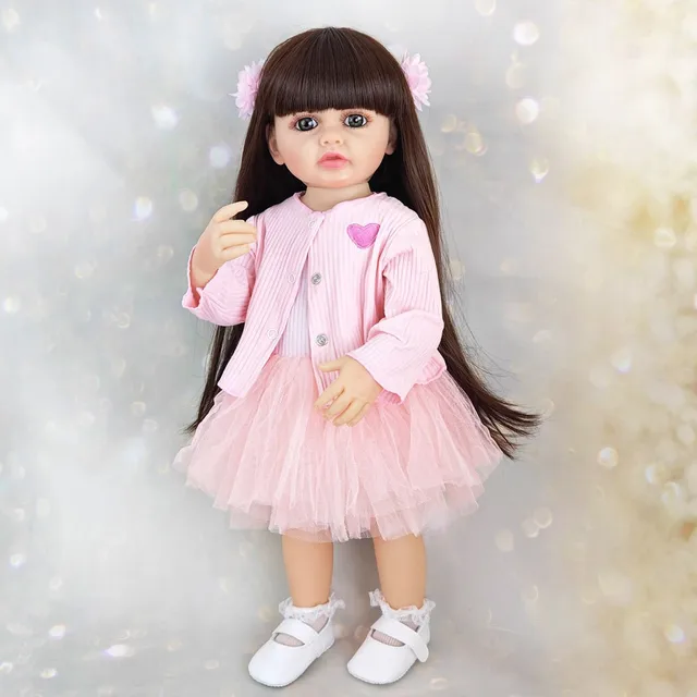 BZDOLL-Bébé Fille Réaliste en Silicone Souple de 55cm et 22 Pouces, Support de Beurre, Corps de Princesse, Cadeau d'Anniversaire – Image 3