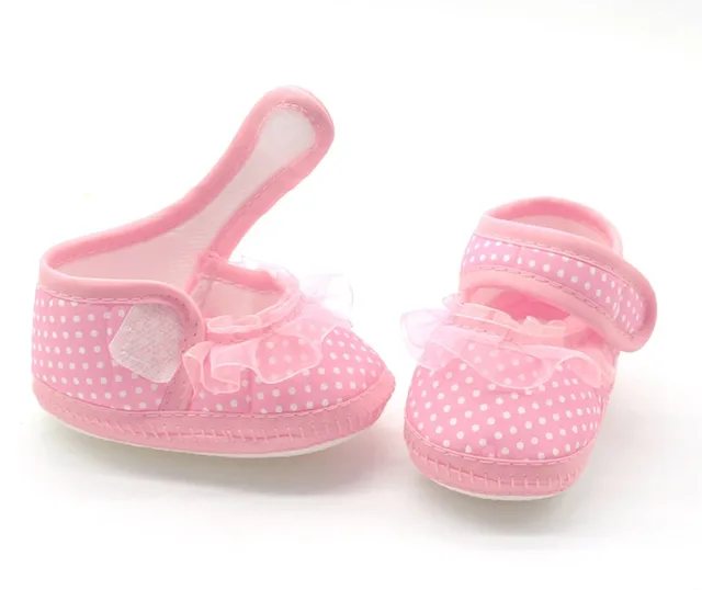 Chaussures à Semelles Antidérapantes en Dentelle Douce pour Fille, Baskets de Marche Confortables et Facile à Enfiler pour Nouveau-né – Image 5