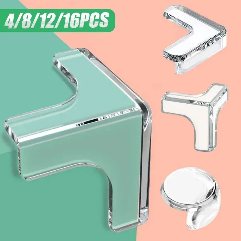 Protecteur d'angle de Table en Silicone pour bébé, couverture de Protection des bords des meubles, Transparent, Anti-Collision pour enfants