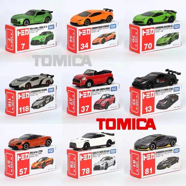 Tomica-Mini voitures jouets en alliage moulé sous pression, modèle de voiture en métal, véhicules de sport, divers styles, cadeaux pour enfants, collection de passe-temps – Image 2
