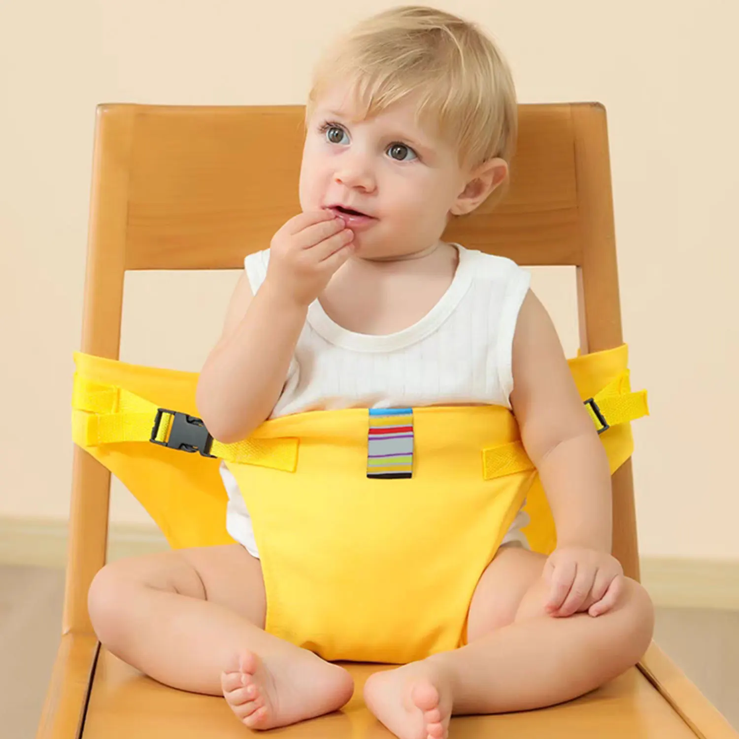 Sangle de repas pour bébé, harnais de siège Portable pour enfant, sangle de repas pour bébé, empêche la chute du bébé, rangement Portable pliable