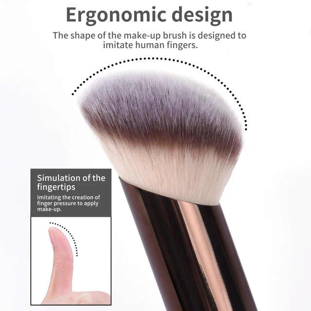 MAANGE-Pinceaux de maquillage à double tête, brosse pour fond de teint, poudre, correcteur, blush, bronzant, cheveux en fibre douce, outils de beauté cosmétiques – Image 6