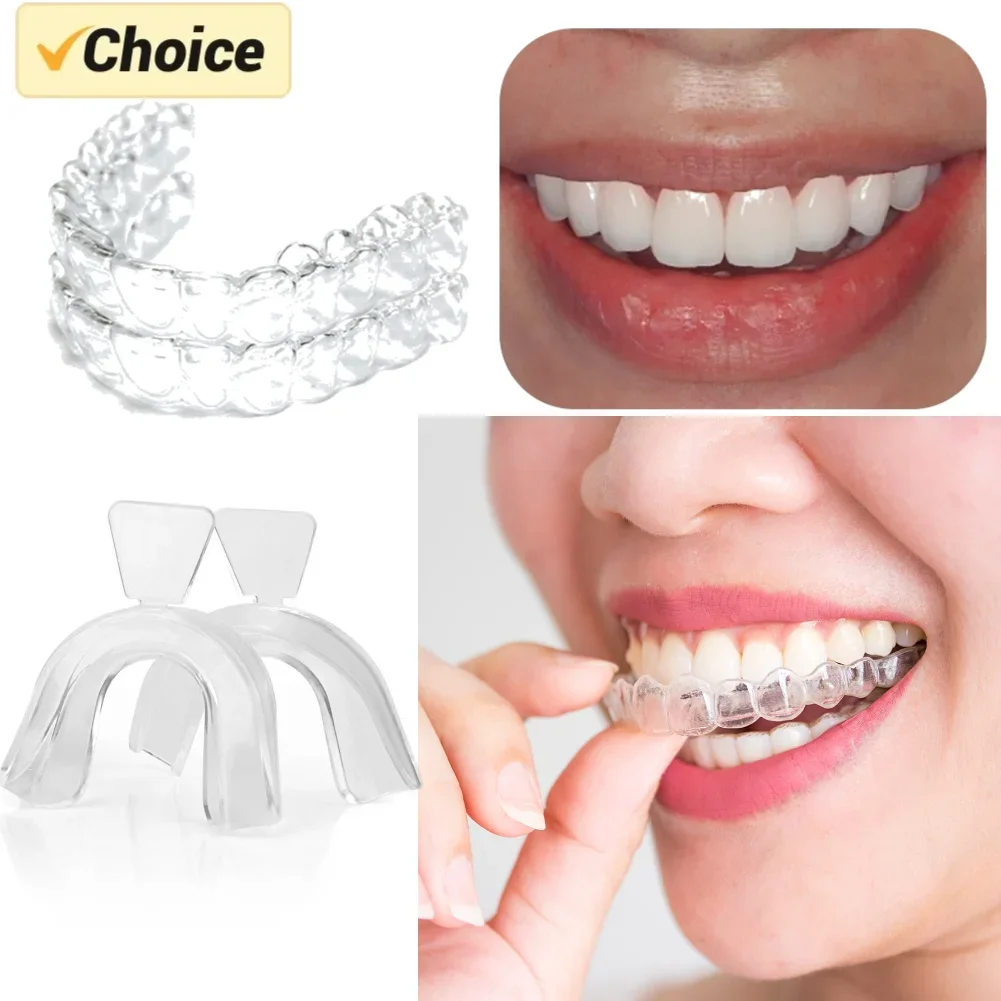 Plateau de protection buccal Anti-ronflement, bruxisme, arrêter les dents, meulage, aide au sommeil, garde de nuit, bouclier de gomme, soins de santé buccaux, 2 à 8 pièces