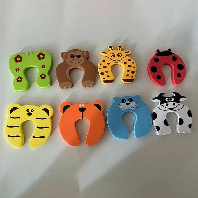 Bloqueur d'arrêt de porte pour bébé, 2/5 pièces, Protection de sécurité pour porte de bébé, charnière de Protection contre le pincement de porte pour enfants – Image 3