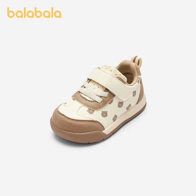 Balabala-Chaussures de marche respirantes et mignonnes pour bébé garçon, souliers de planche pour enfant, nouvelle collection automne 2024