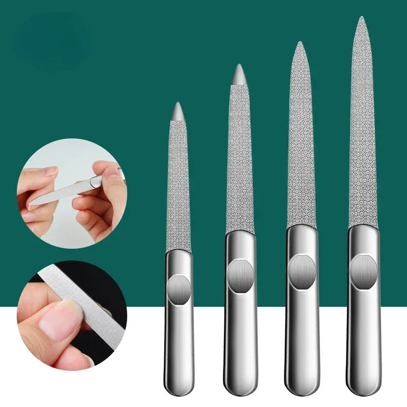 Lime à ongles en verre Nano, vernis à ongles en cristal Transparent, bande de frottement, polissage et brillant, outil d'amélioration des ongles