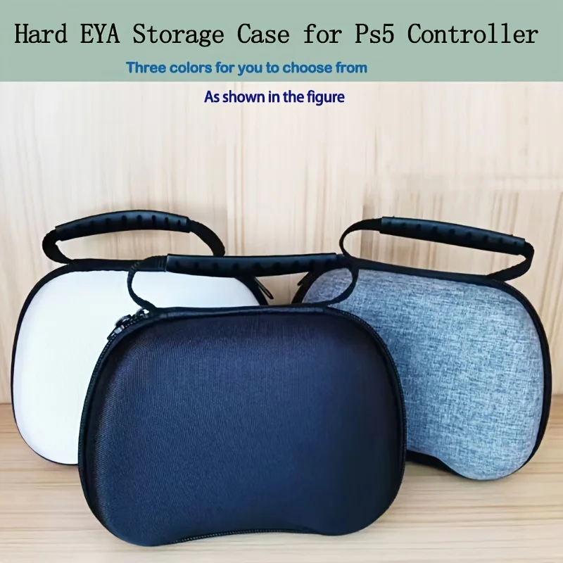 Sac de rangement universel pour contrôleur de jeu, sac de rangement pour contrôleur pour Xbox/PS5, coque rigide EVA, boîte de rangement de protection pour contrôleur de jeu