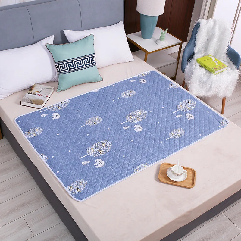 Matelas lavable imperméable, tapis d'urine pour bébés et tout-petits, protection de lit de dessin animé mignon, couches de literie, coussinets d'urine, tissu respirant