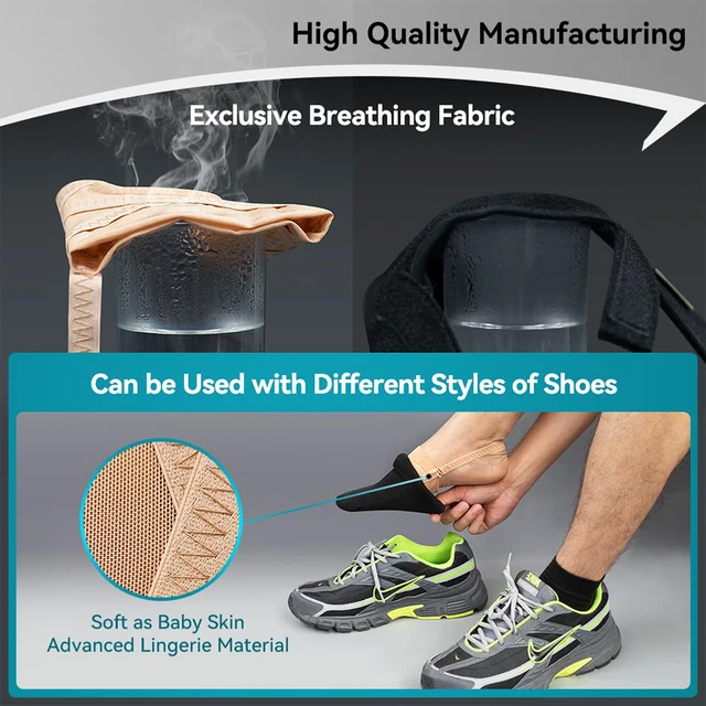 Correcteur d'oignon en tissu respirant et réglable, séparateur d'espacement de manches d'hallux Valgus, correcteur d'orteils, chaussettes de sport pour course à pied – Image 2