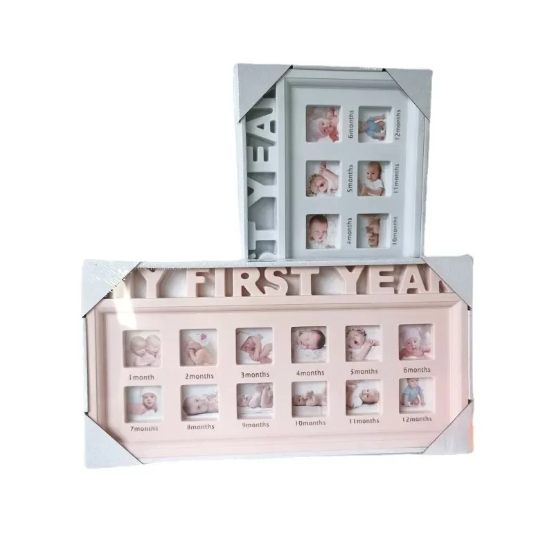 Cadre Keepplex pour la première année du bébé, souvenirs de cadre photo, cadeau de mémoire pour enfants, cadeau pour enfants Lauren, 0-12 mois