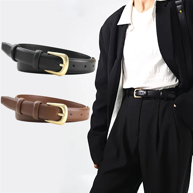DINISITON 1 pièce ceinture dames mode simple ceinture décorative noir avec ceinture en jean adaptée à un usage quotidien et à l'emploi