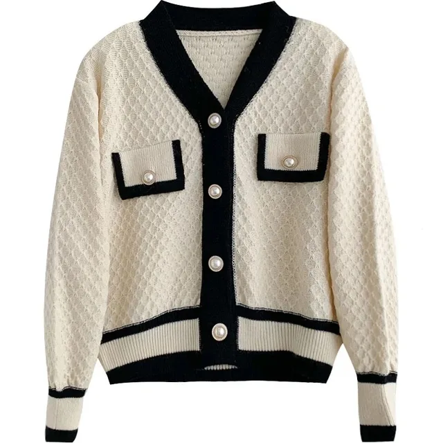Cardigan en tricot à manches longues pour femmes, mode coréenne, ample, manteau d'extérieur, nouvelle collection coréenne – Image 3