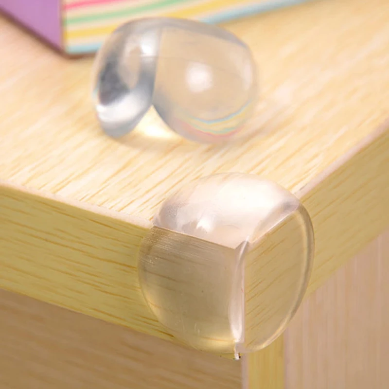 Housse de protection en Silicone pour enfants et bébés, 4 pièces, protection des bords des coins de Table, bords et protection des pare-chocs pour enfants