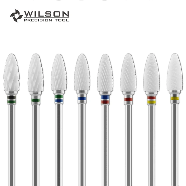 WILSON forme de balle-foret à ongles en céramique blanche moyenne/outils/ongles/Uñas Accesorios Y Herramientas/Accessoire pour ongles