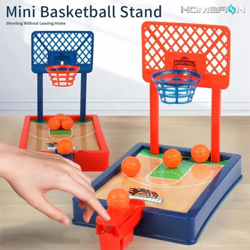 Mini machine de basket-ball portable de bureau, ensemble de jeu de voyage ou de bureau, adapté à une utilisation intérieure ou extérieure. Jouets amusants Cadeaux de Noël