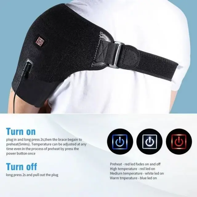 Ceinture de support chauffante avec 3 recyclations, réglage de la température pour le froid et le chaud, outil de relaxation du corps, convient aux deux côtés – Image 5