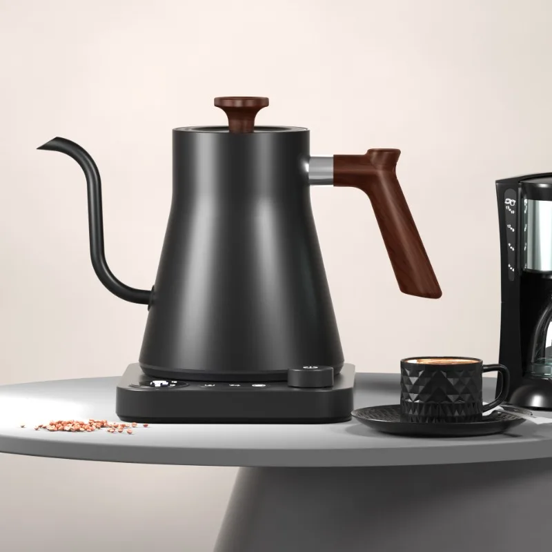 Bouilloire électrique intelligente à température constante 1200W, cafetière infusée à la main, Pot à col de cygne utilisé pour la brassage de lait en poudre