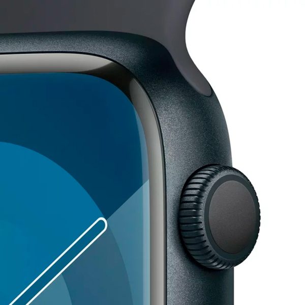 Apple Watch Series 9 GPS 45mm Midnight Aluminum Case with Midnight Sport Band - M_L – Image 2