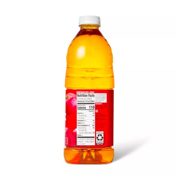 100% Apple Juice - 64 fl oz Bottle – Image 2