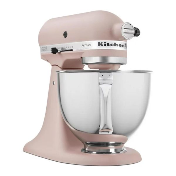 KitchenAid Artisan Series 5-Quart Tilt-Head Stand Mixer, Feather Pink, KSM150PS – Image 2