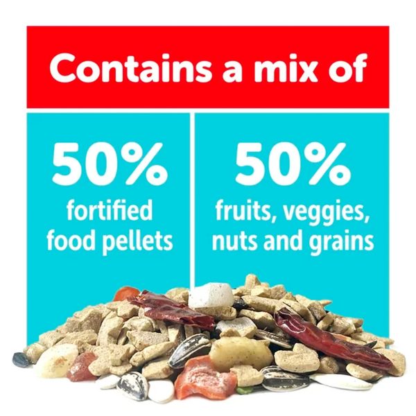 3-D Pet Products Natural Premium Parrot Food, with Fortified Pellets, 3 lbs – Image 2
