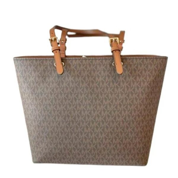 Michael Kors Jet Set Medium Logo Pocket Tote Bag – Image 2