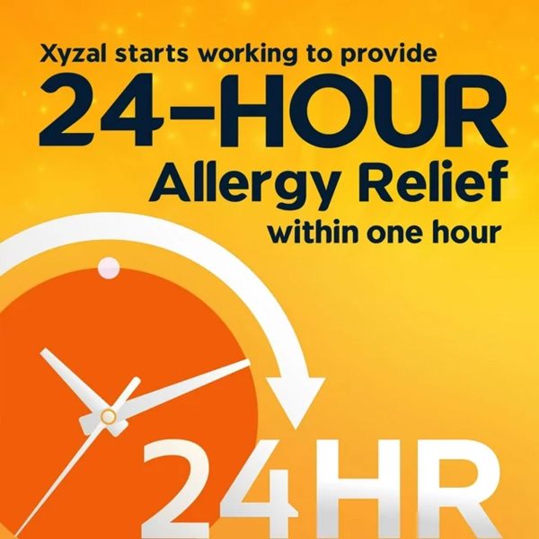 Xyzal Allergy Tablets 24-Hour Allergy Relief, Original Prescription Strength, 55 Ct – Image 2