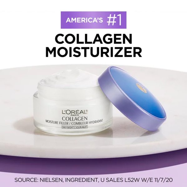 L'Oreal Paris Collagen Moisture Filler Day Night Cream, 1.7 oz – Image 4