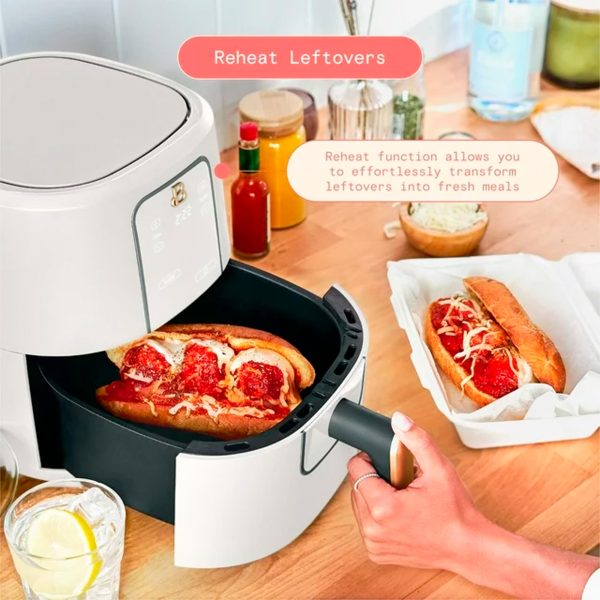 Beautiful 3 Qt Air Fryer with TurboCrisp Technology, White Icing by Drew Barrymore – Image 3